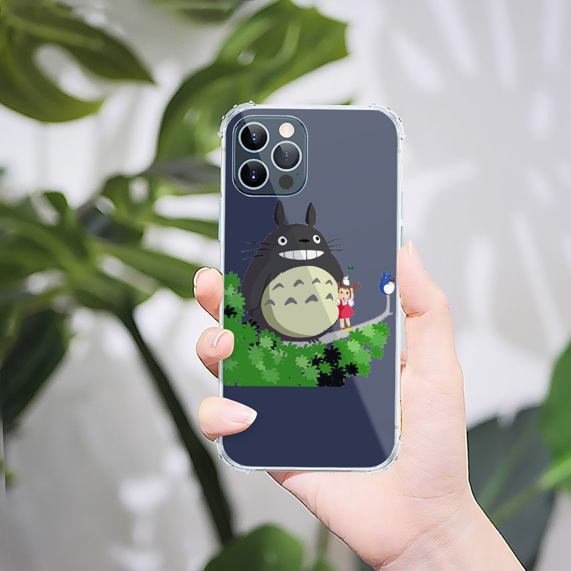 （画像用） となりのトトロ 草壁メイ 草壁サツキ My Neighbor Totoro Satsuki Kusakabe Mei Kusakabe 【iPhone 12シリーズ対応】透明スマホケース（クリアソフトケース）